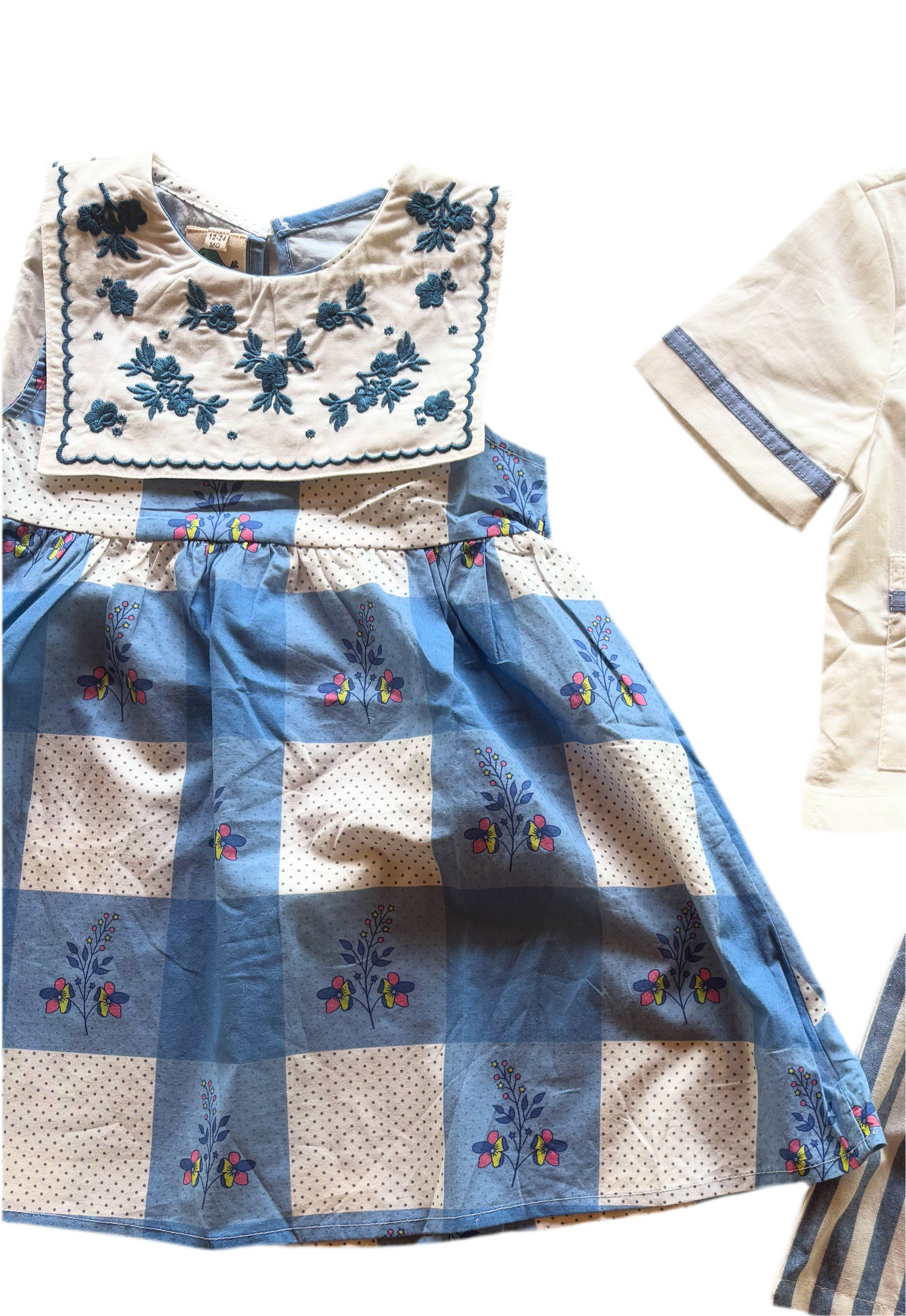 Cotton Check Dress