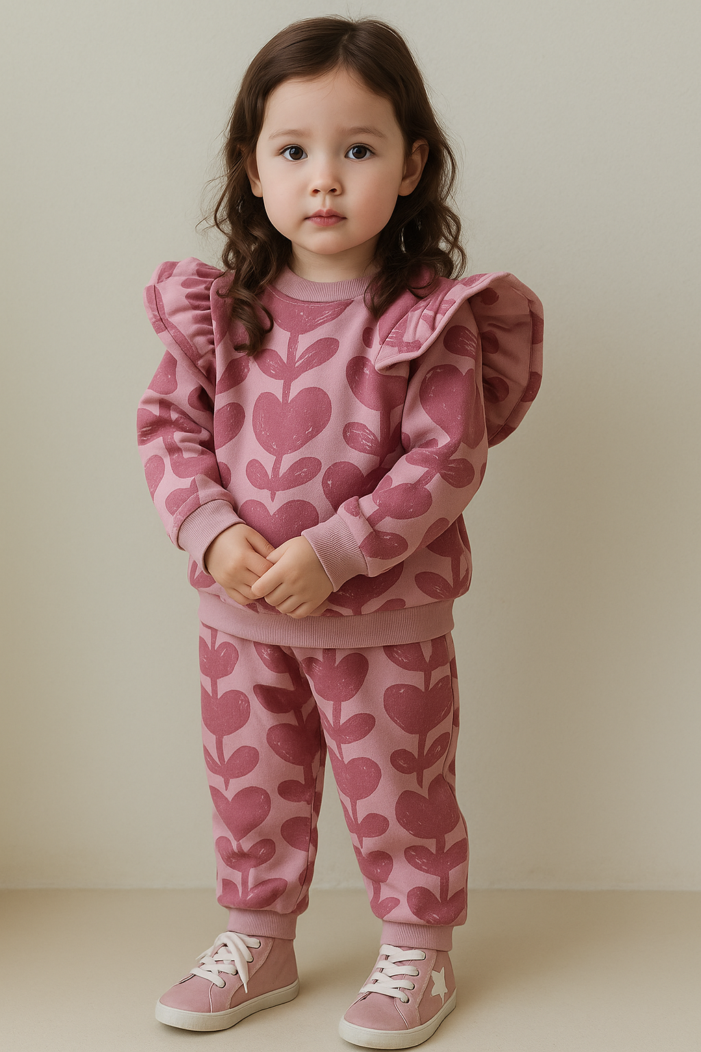 Rose Petal Ruffle Lounge Set