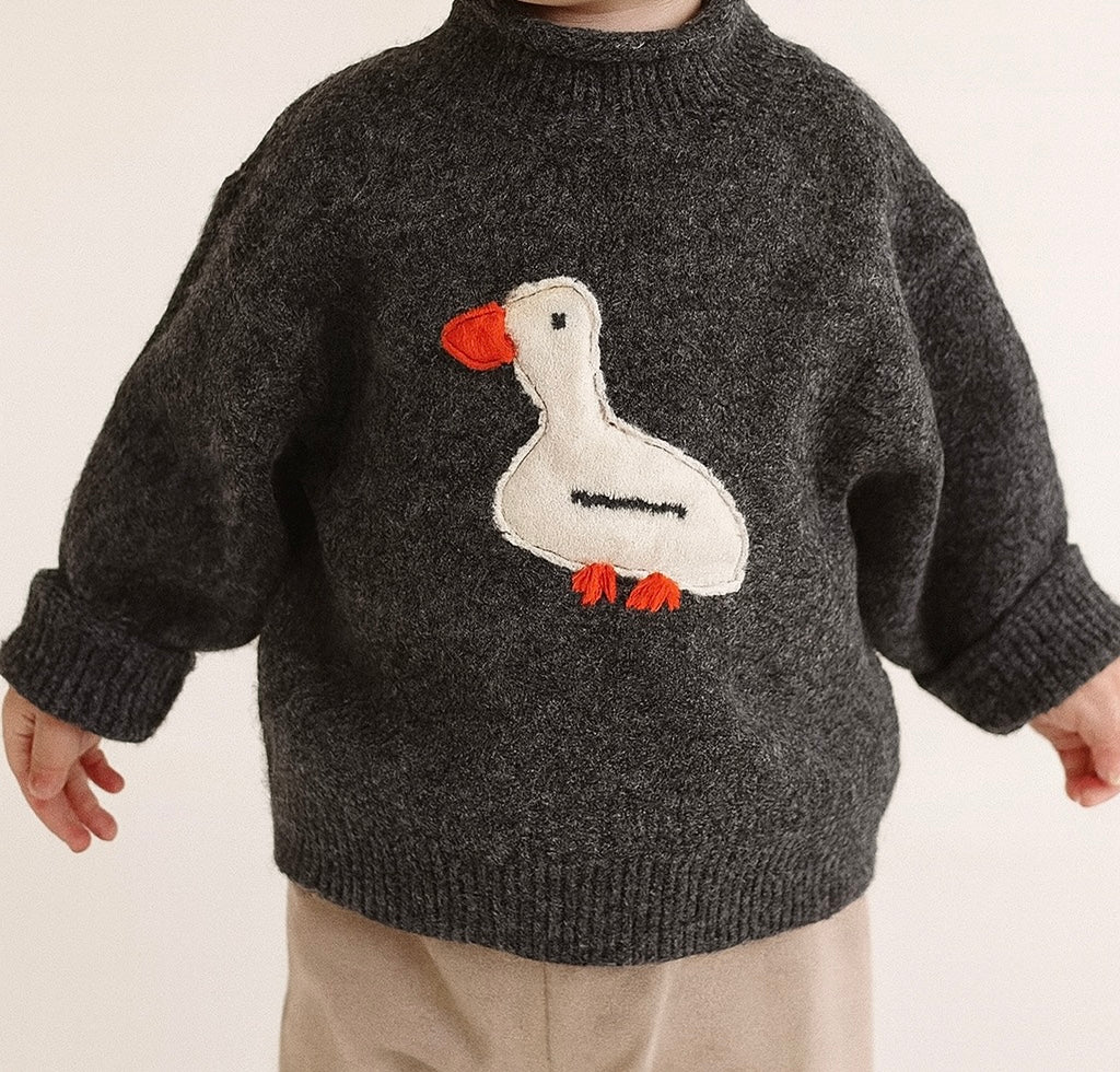 Cozy Goose Knit Sweater