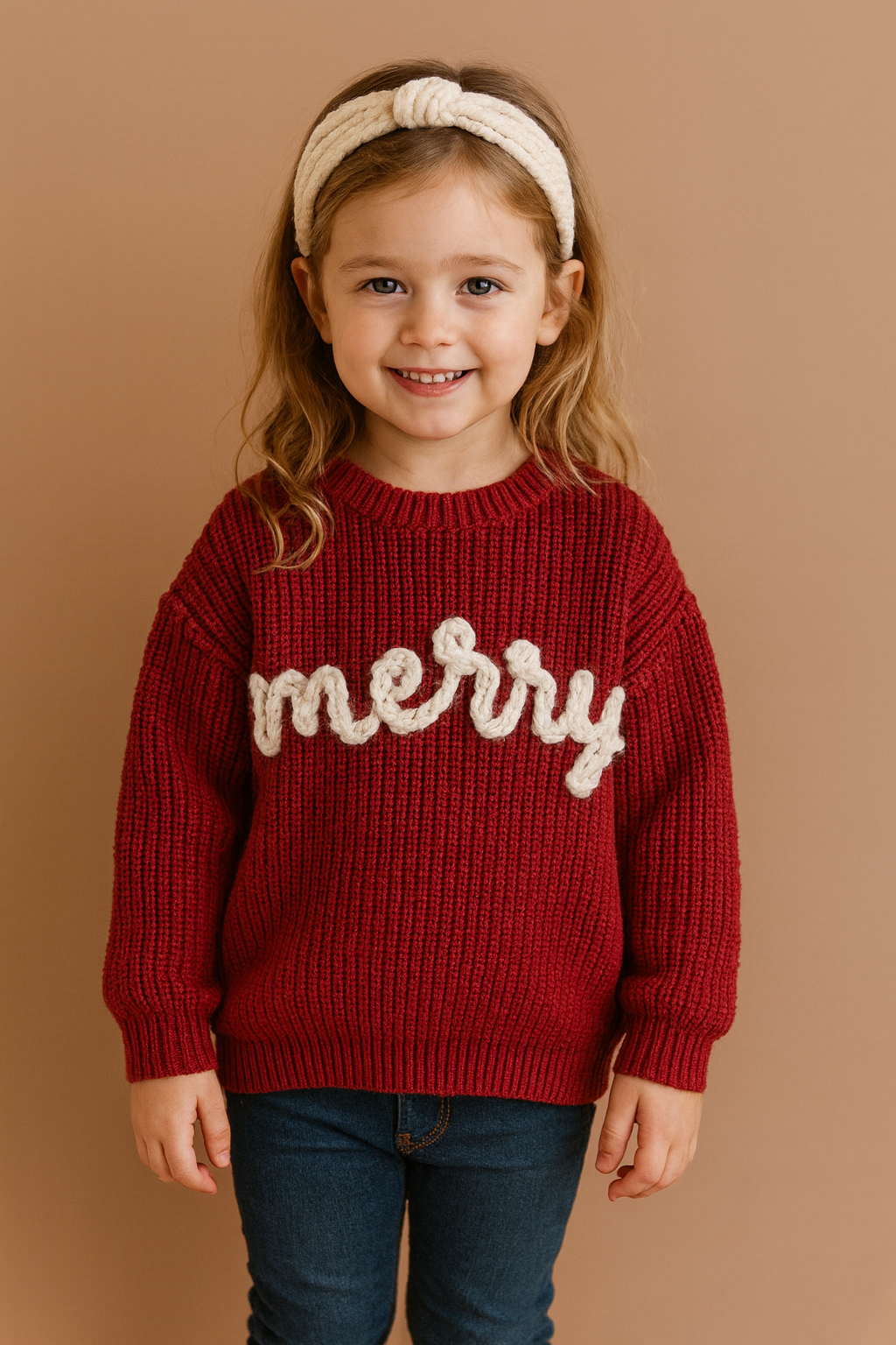HANDMADE 100% MERRY sweater - Cotton