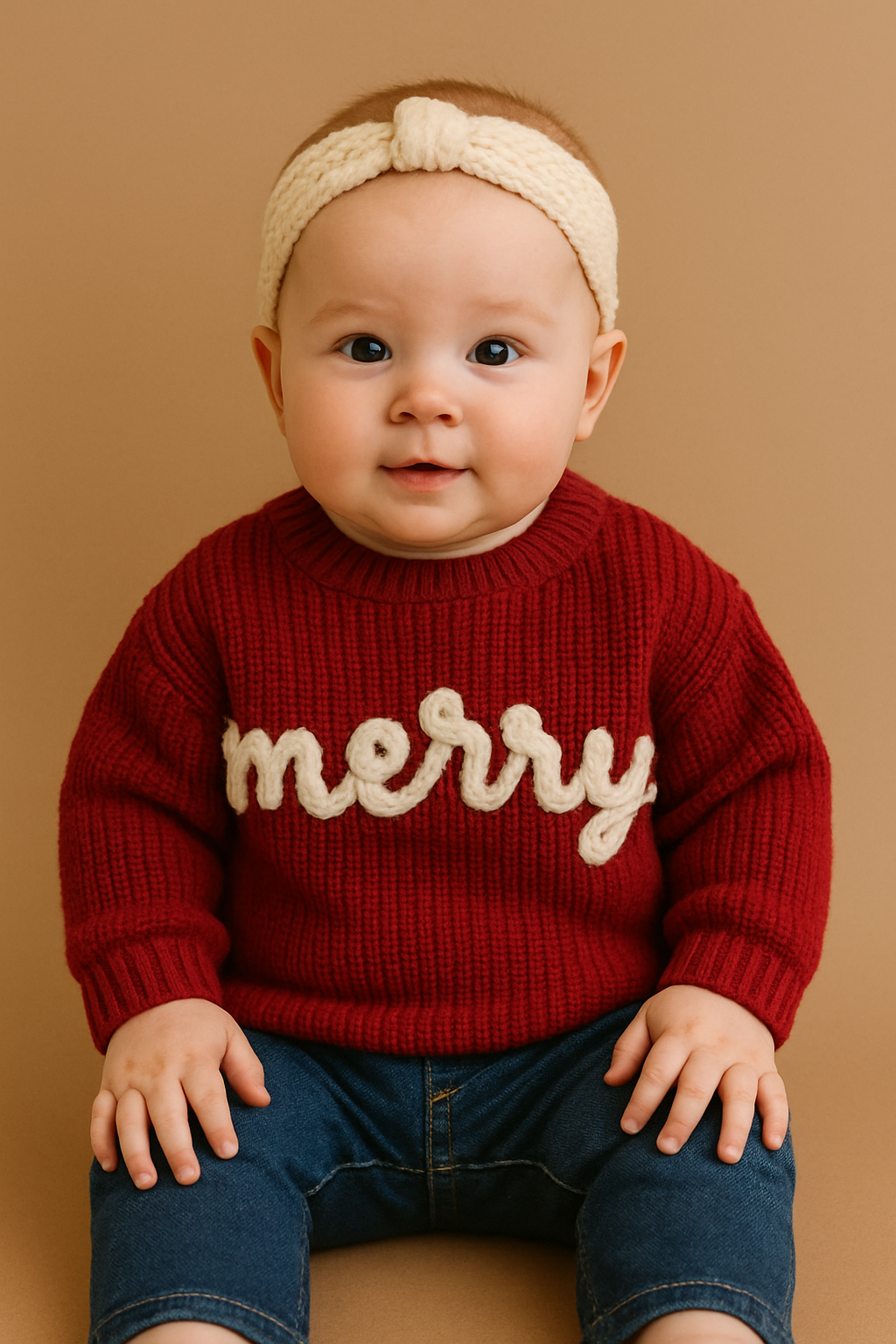 HANDMADE 100% MERRY sweater - Cotton