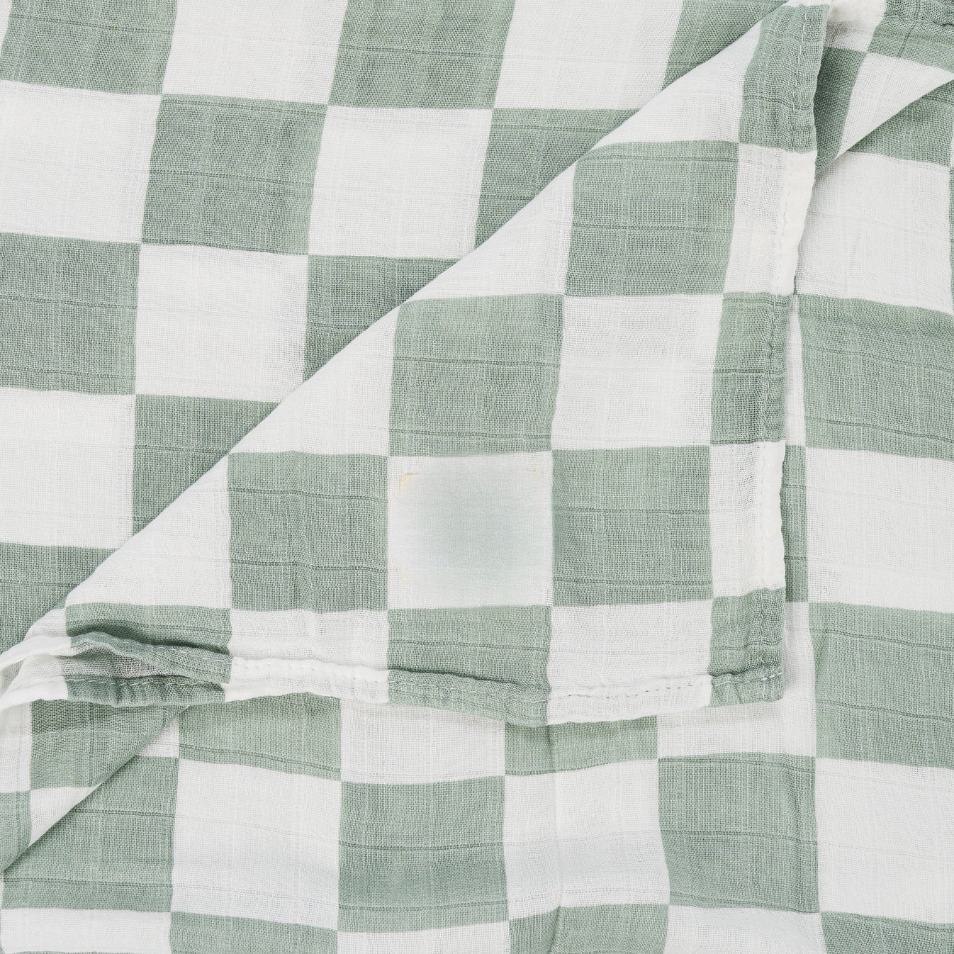 Sage Check Swaddle
